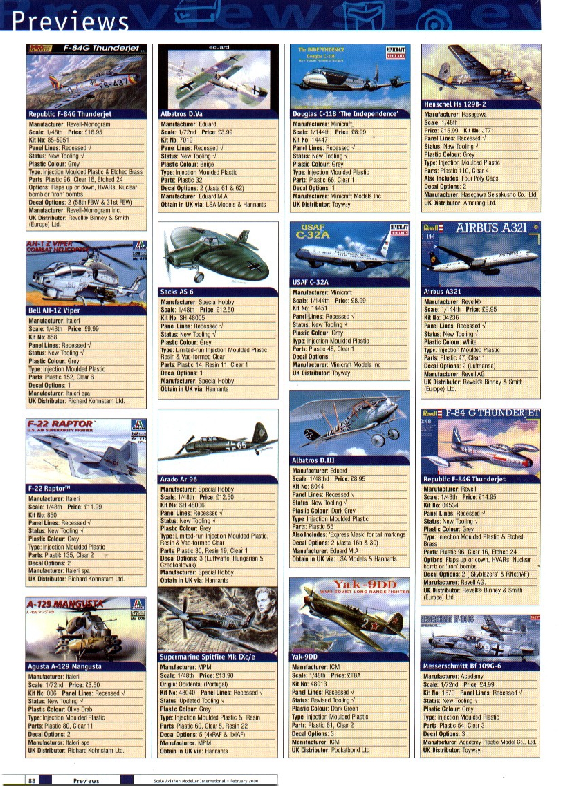 Scale Aviation Modeller International 2000-02